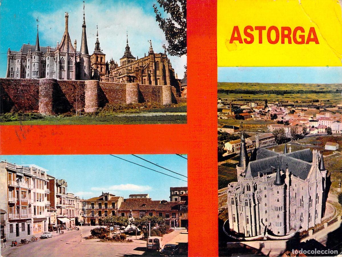 Postales: Postal de Astorga: Catedral y Vistas de la Ciudad