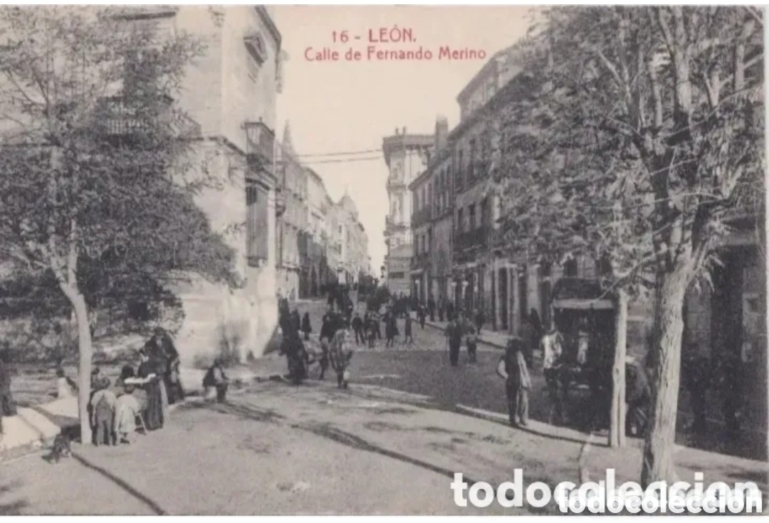 Postales: LE&Oacute;N - CALLE DE FERNANDO MERINO - CASA THOMAS, BARCELONA
