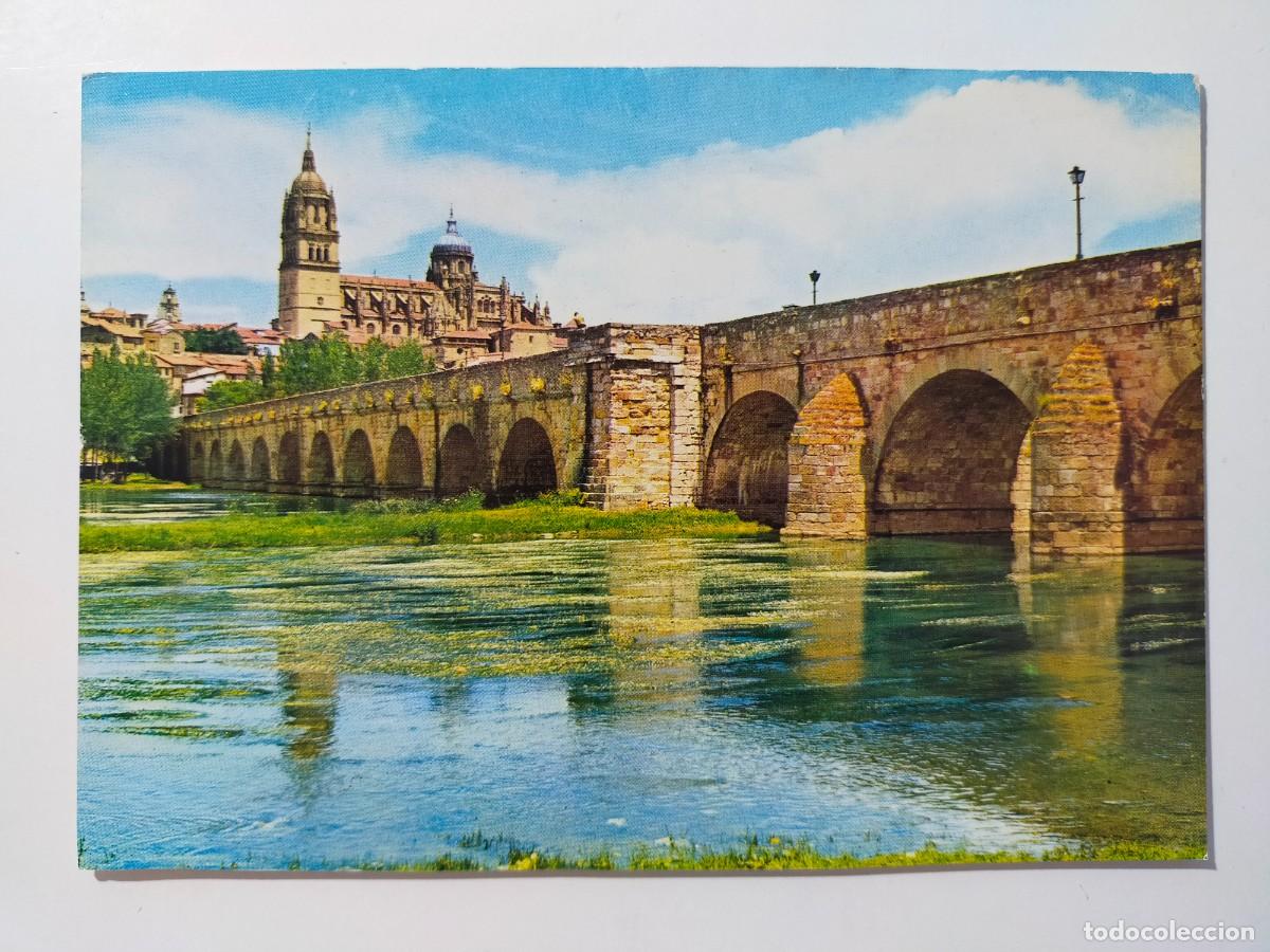 Postales: Postal SALAMANCA: Puente Romano y Rio Tormes - Edic. Manipel
