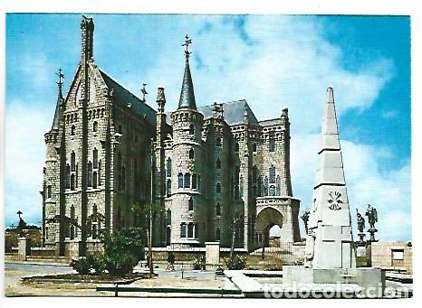 Postales: PALACIO EPISCOPAL Y MONUMENTO A LOS CAIDOS.- ASTORGA / LEON - Foto 1