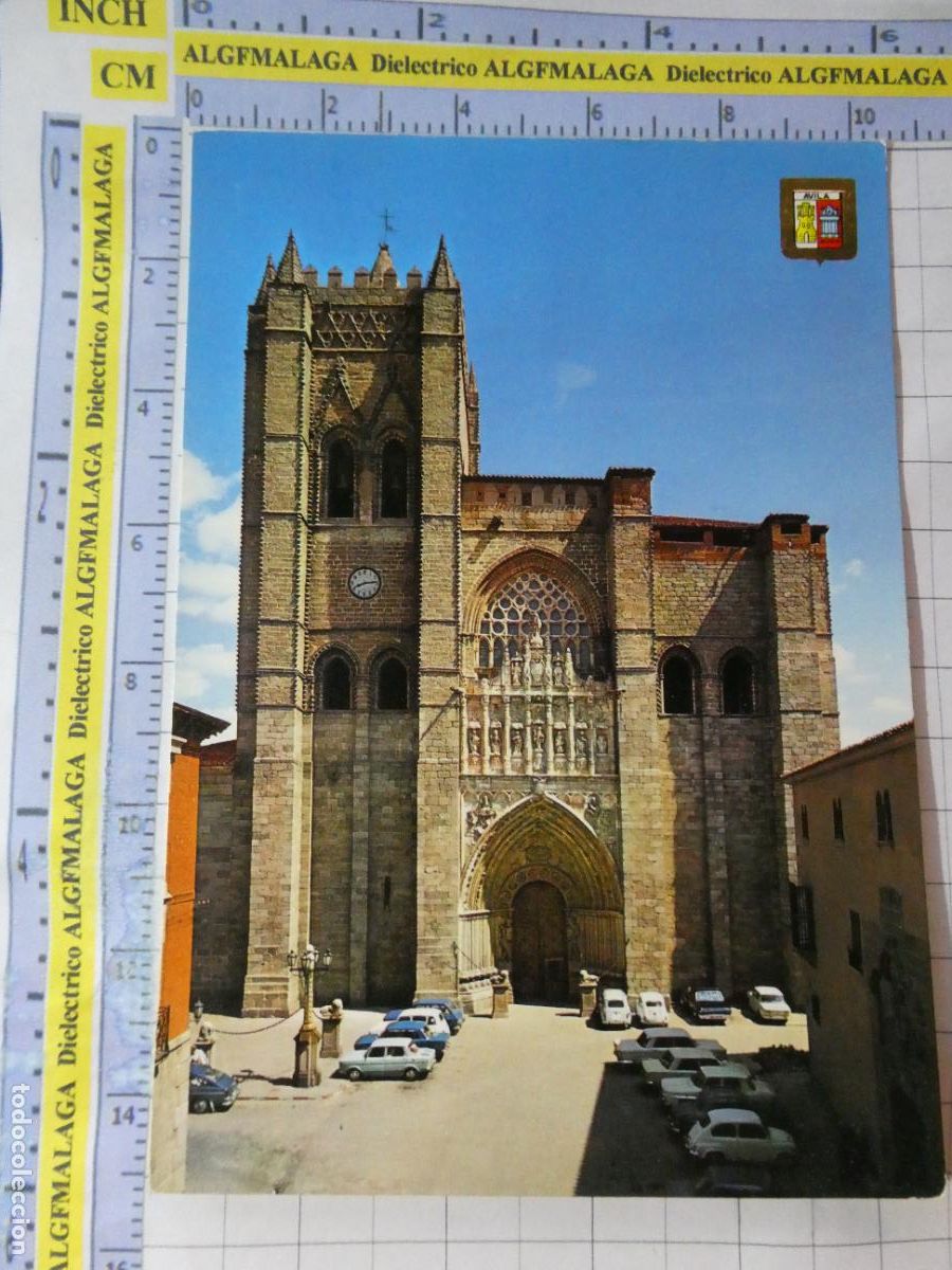 Postales: POSTAL DE &Aacute;VILA. A&Ntilde;O 1970. CATEDRAL COCHES 15 ESCUDO ORO. 708