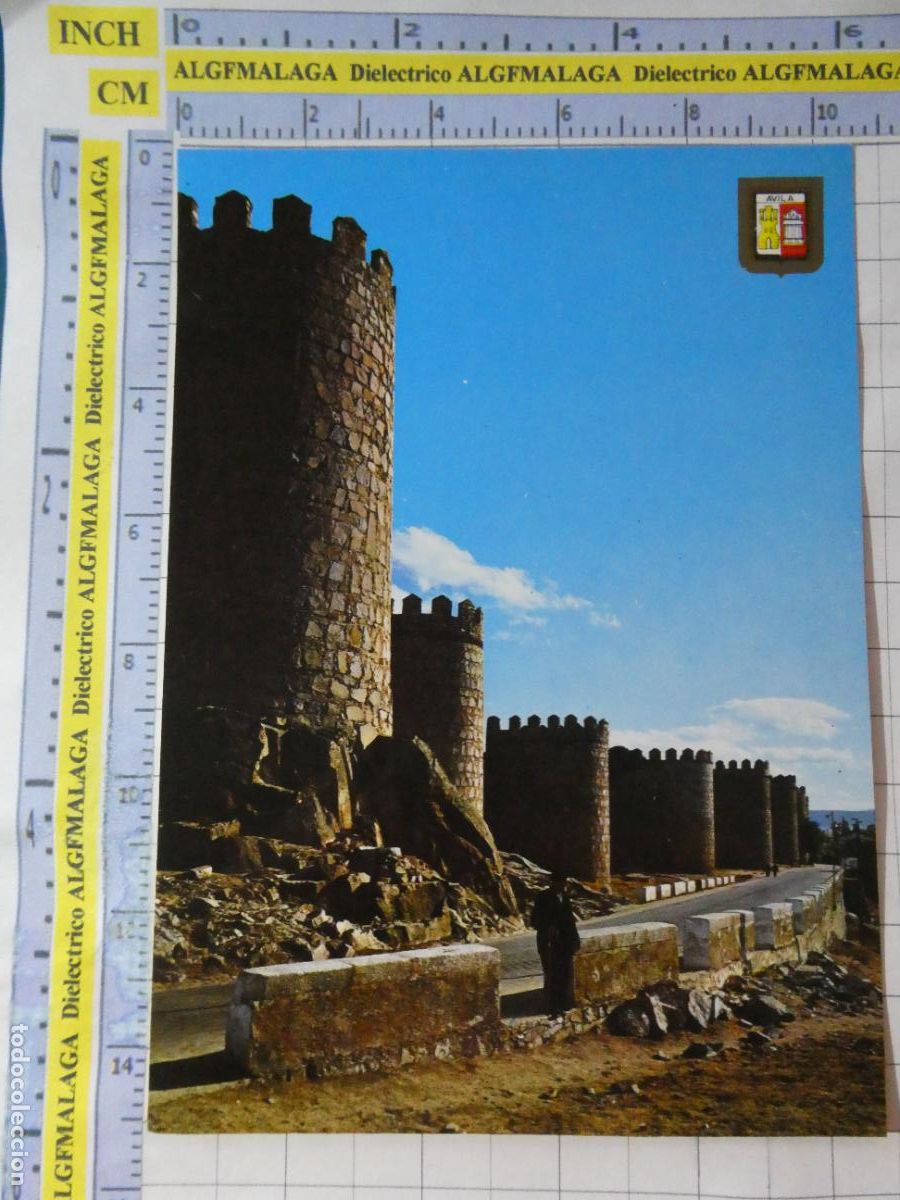 Postales: POSTAL DE &Aacute;VILA. A&Ntilde;O 1966 MURALLAS 40 ESCUDO ORO. 719