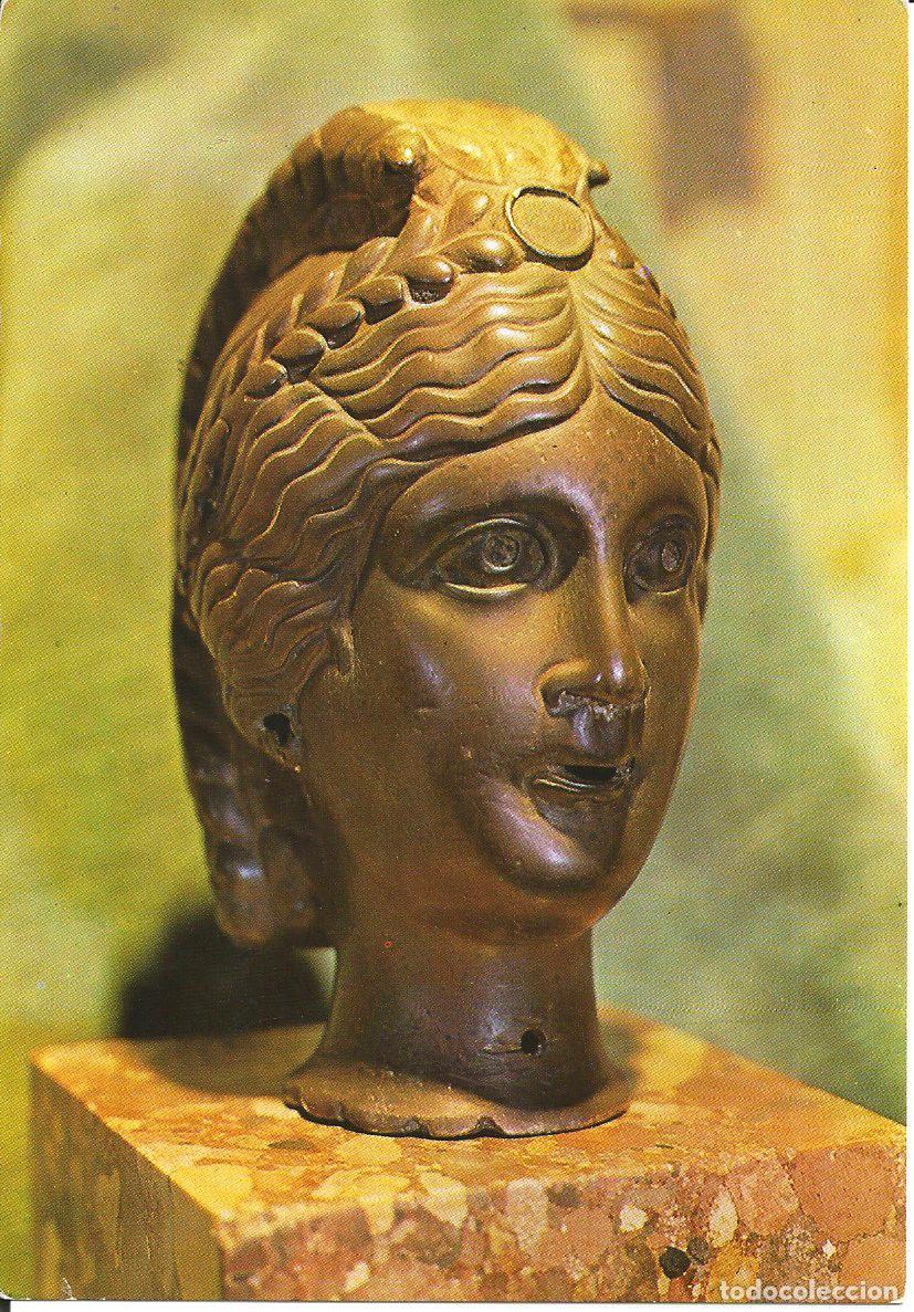 Postales: POSTAL ABADIA DE SANTO DOMINGO DE SILOS - MUSEO, MATRONA ROMANA S. III - ED. SICILIA