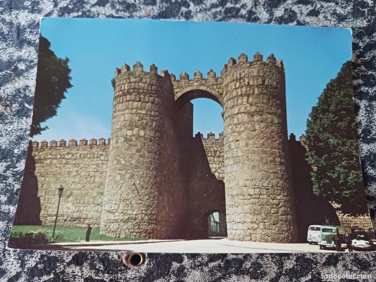 Postales: avila puerta de san vicente, ed. manipel - fournier