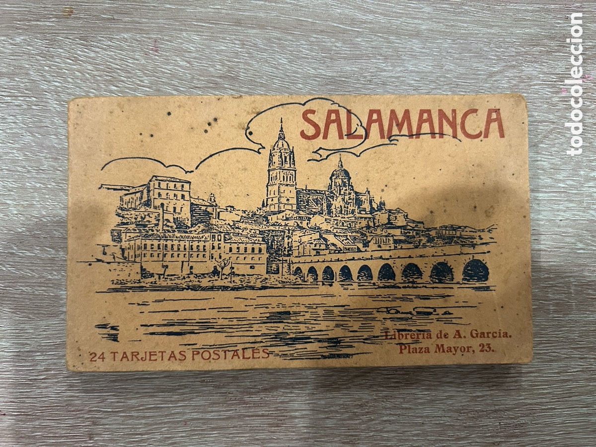 Postales: Salamanca - Carnet / Librito de 24 Tarjetas Postales (C. 1930) - CON PAPEL VEGETAL PROTECTOR