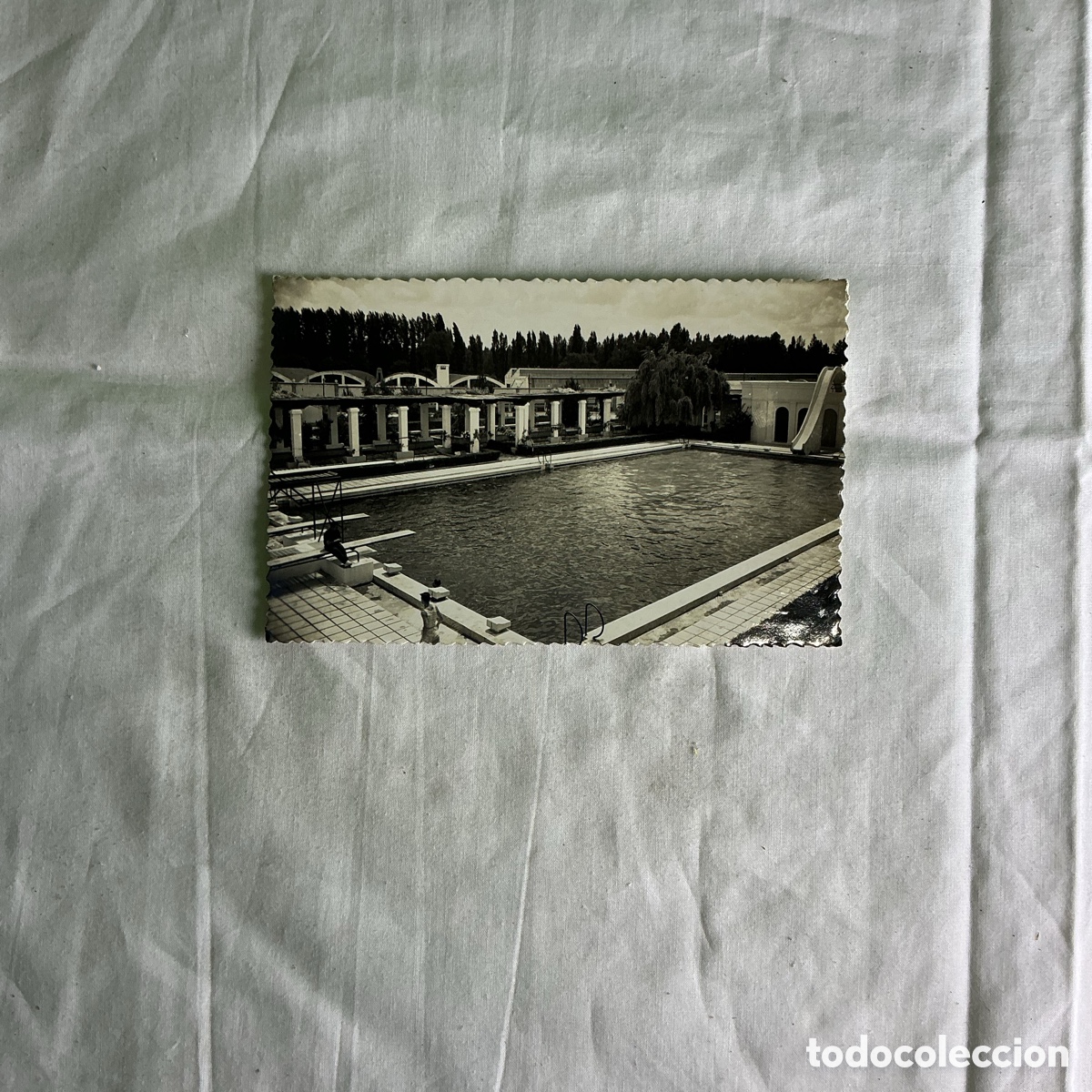 Postales: Postal Burgos Ciudad Deportiva Blanco y negro Original de la &eacute;poca