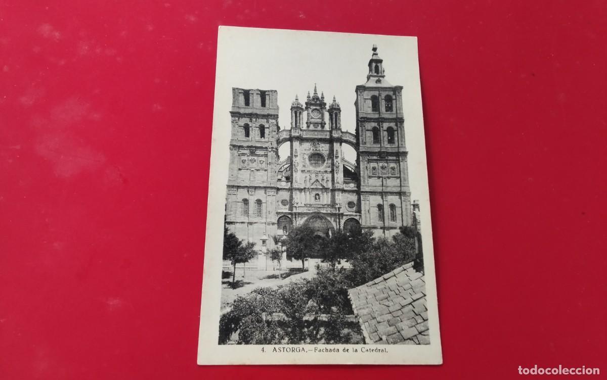 Postales: ASTORGA , POSTAL ANTIGUA , BLANCO Y NEGRO - Foto 2
