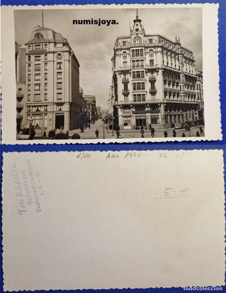 Postales: POSTAL de LEON (Espa&ntilde;a) a&ntilde;o 1960. Plaza Santo Domingo. Foto EXACTA.