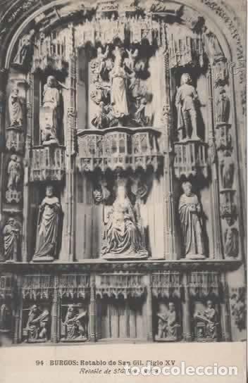 Postales: BURGOS SIN ESCRIBIR RETABLO DE SAN GIL