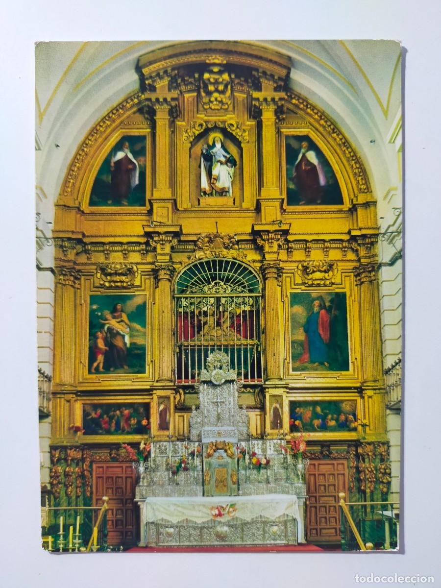 Postales: Postal ALBA DE TORMES (Salamanca): Iglesia de Santa Teresa, retablo y sepulcro - Edic. Manipel