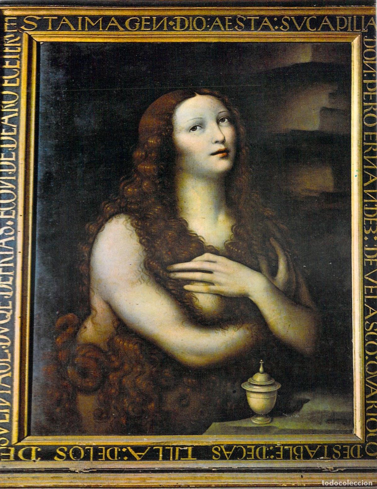 Postales: Postal de La Magdalena de Leonardo da Vinci en la Catedral de Burgos