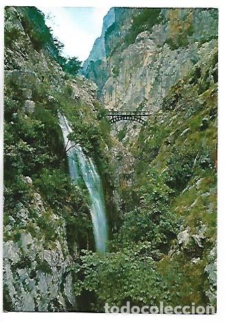 Postales: PUENTE DE BOLIN SOBRE EL RIO CARES.- PICOS DE EUROPA
