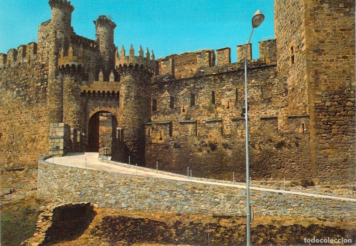 Postales: Postal del Castillo de los Templarios en Ponferrada, Leon