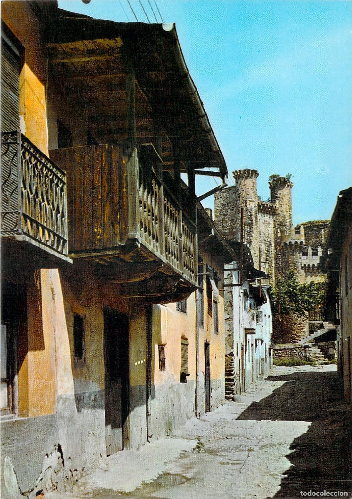 Postales: Postal de Ponferrada, Calle Tras de la Caba y Castillo