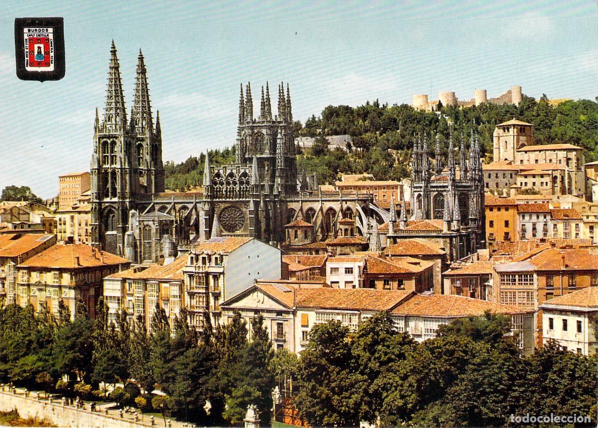 Postales: Postal de la Catedral de Burgos, vista parcial