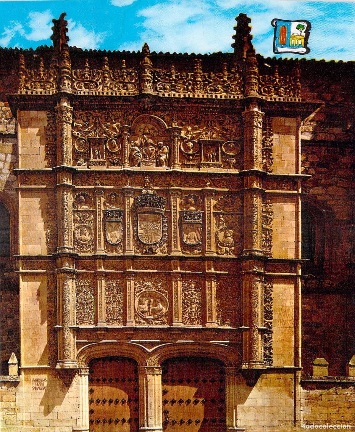 Postales: Postal de la Fachada de la Universidad de Salamanca