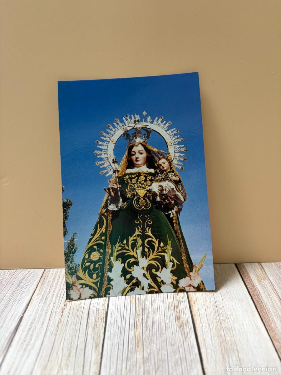 Postales: TARJETA POSTAL. PALENCIA. NUESTRA SE&Ntilde;ORA DE LOS ANGELES. PATRONA DE CASTROMOCHO