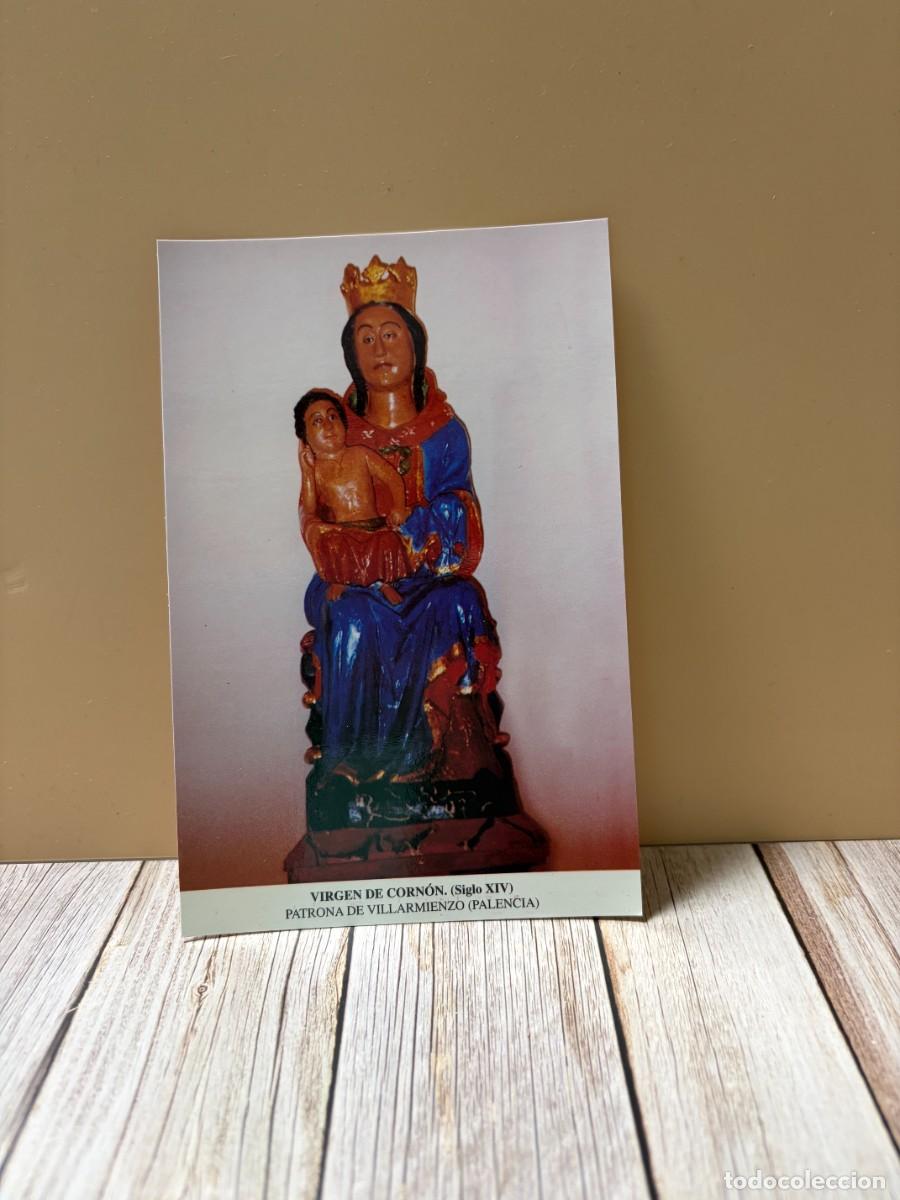 Postales: TARJETA POSTAL. PALENCIA. VIRGEN DE CORN&Oacute;N. SIGLO XIV. PATRONA DE VILLARMIENZO