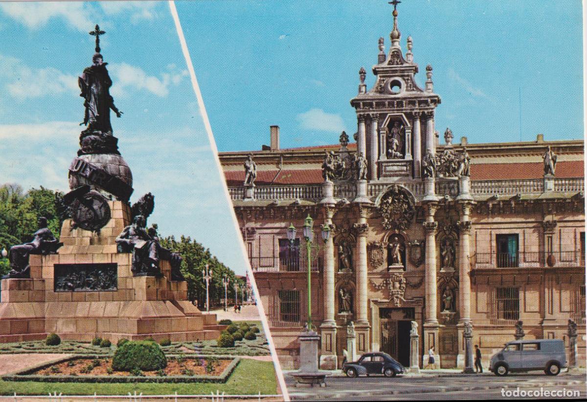 Postales: VALLADOLID, UNIVERSIDAD Y MONUMENTO A COL&Oacute;N &ndash; GARCIA GARRABELLA N&ordm;24 &ndash; S/C