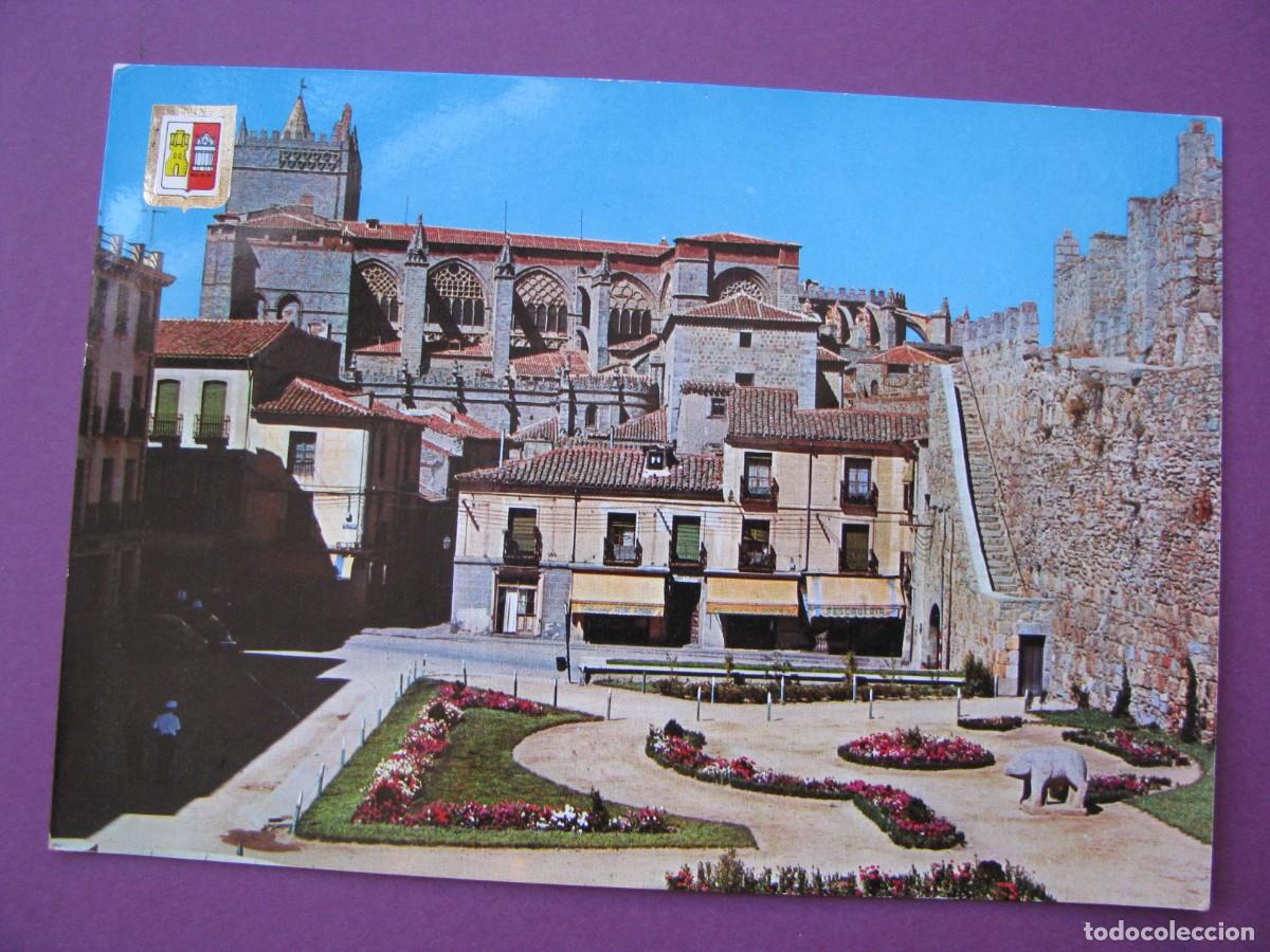 Postales: POSTAL DE AVILA. PLAZA CALVO SOTELO. DOMINGUEZ 6. ESCRITA