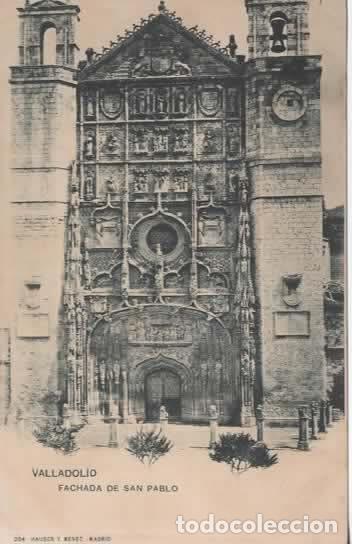 Postales: VALLADOLID DORSO SIN DIVIDIR FACHADA DE SAN PABLO