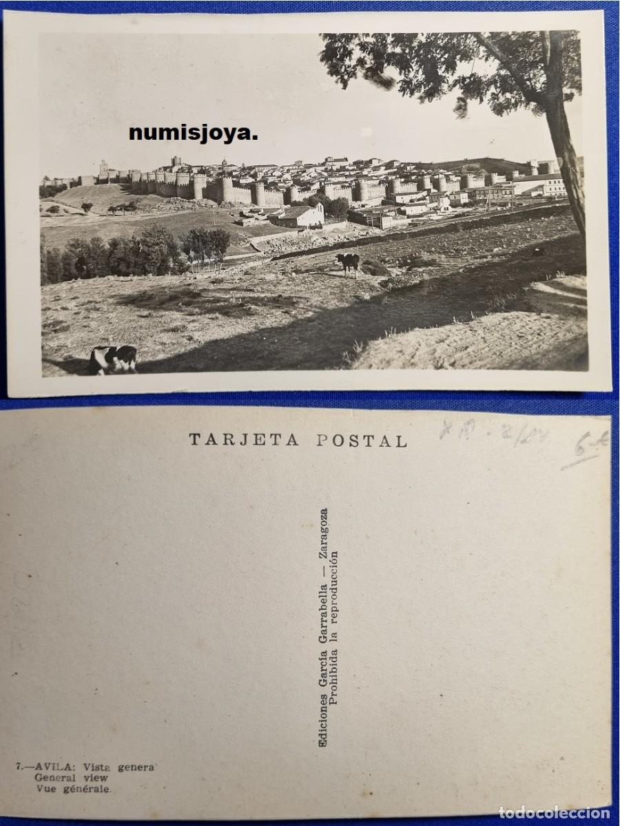 Postales: Postal de AVILA (Espa&ntilde;a). A&ntilde;o 1955. Vista General. Ed. GARRABELLA.