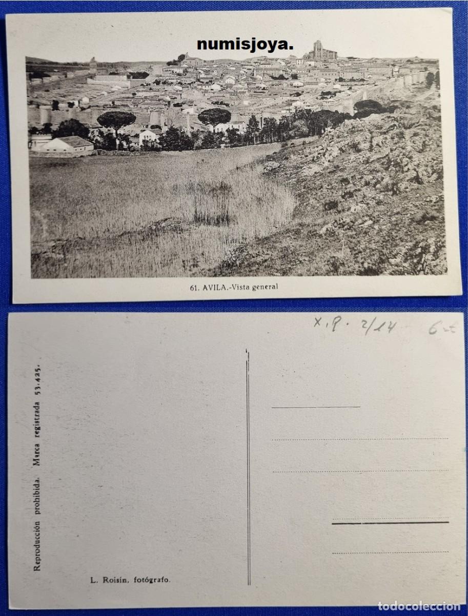 Postales: Postal de AVILA (Espa&ntilde;a) a&ntilde;o 1930. 61 Vista general. Ed. L. ROISIN.