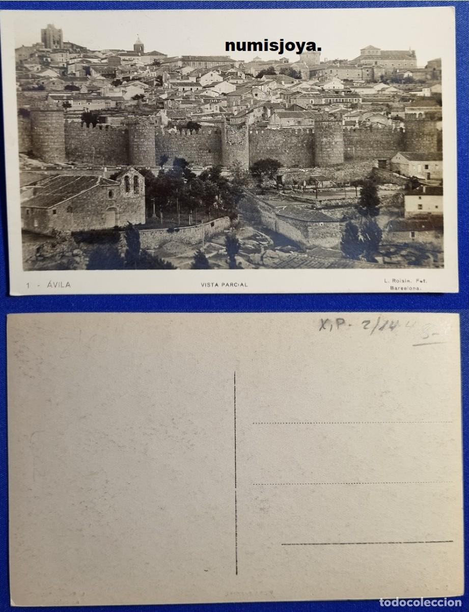 Postales: Postal de AVILA (Espa&ntilde;a) a&ntilde;o 1930. 1 Vista parcial. Ed. L. ROISIN.