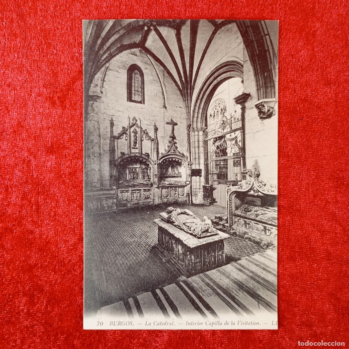Postales: POSTAL - BURGOS - LA CATEDRAL - INTERIOR CAPILLA DE LA VISITATION - 70 - RAR&Iacute;SIMA / 1842
