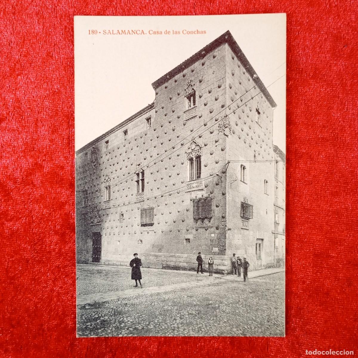 Postales: POSTAL - SALAMANCA - CASA DE LAS CONCHAS - 189 - THOMAS - RAR&Iacute;SIMA / 1892