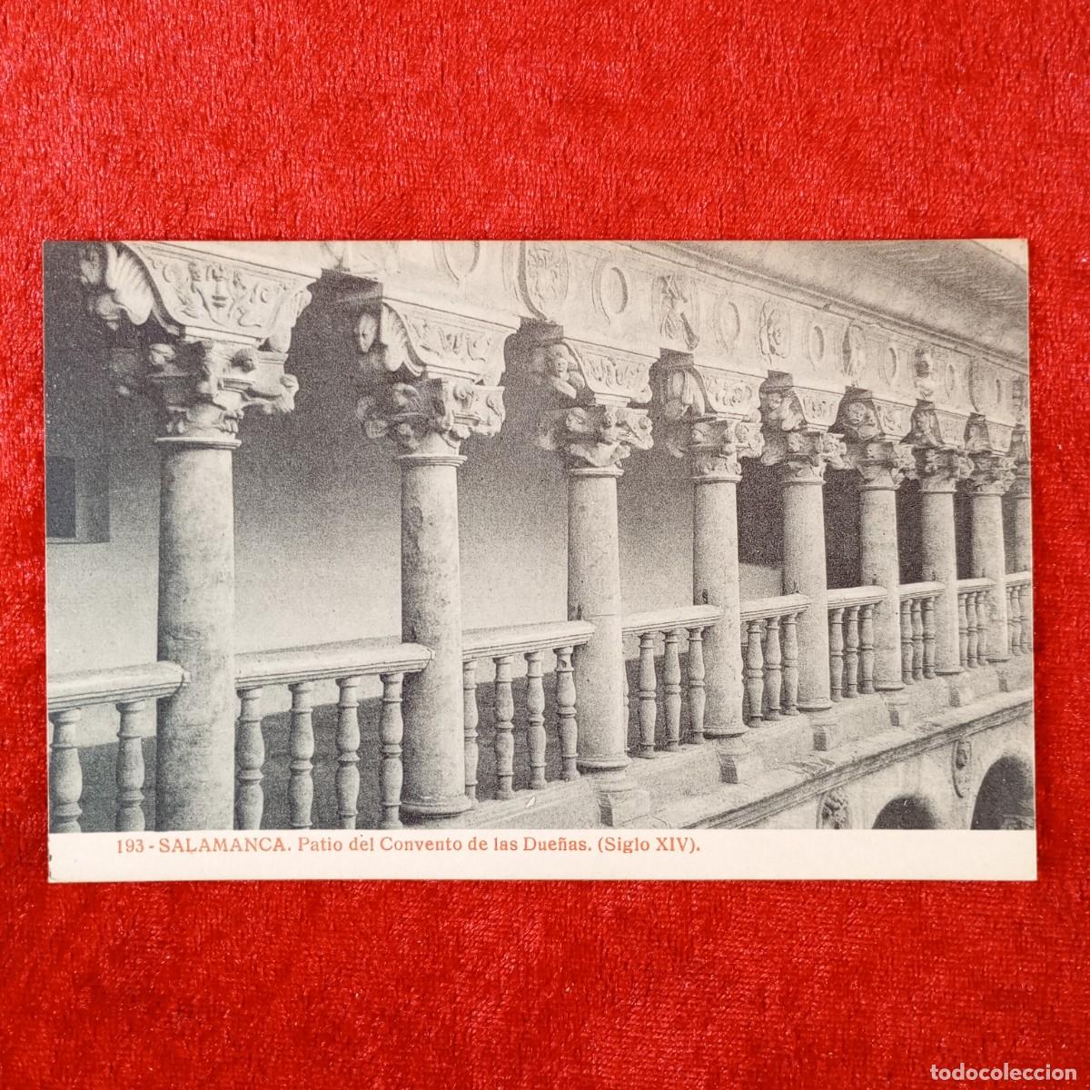 Postales: POSTAL - SALAMANCA - PATIO DEL CONVENTO DE LAS DUE&Ntilde;AS - 193 - SIGLO XIV - RAR&Iacute;SIMA / 1954