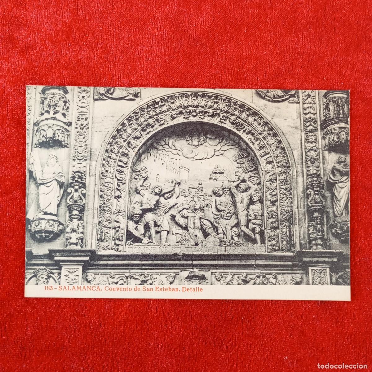 Postales: POSTAL - SALAMANCA - CONVENTO DE SAN ESTEBAN - DETALLE - 183 - RAR&Iacute;SIMA / 2034