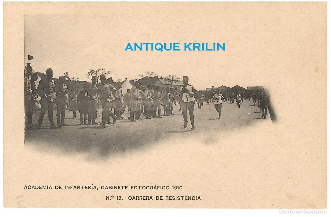 Postales: ACADEMIA DE INFANTERIA 1910 N&ordm; 13 CARRERA DE RESISTENCIA / HAUSER MENET
