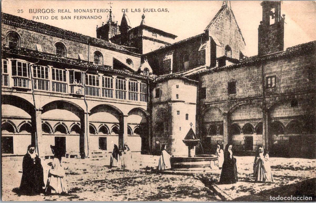 Postales: Burgos - Real Monasterio de las Huelgas - Patio de San Fernando - Hauser y Menet 25 - 141x90mm