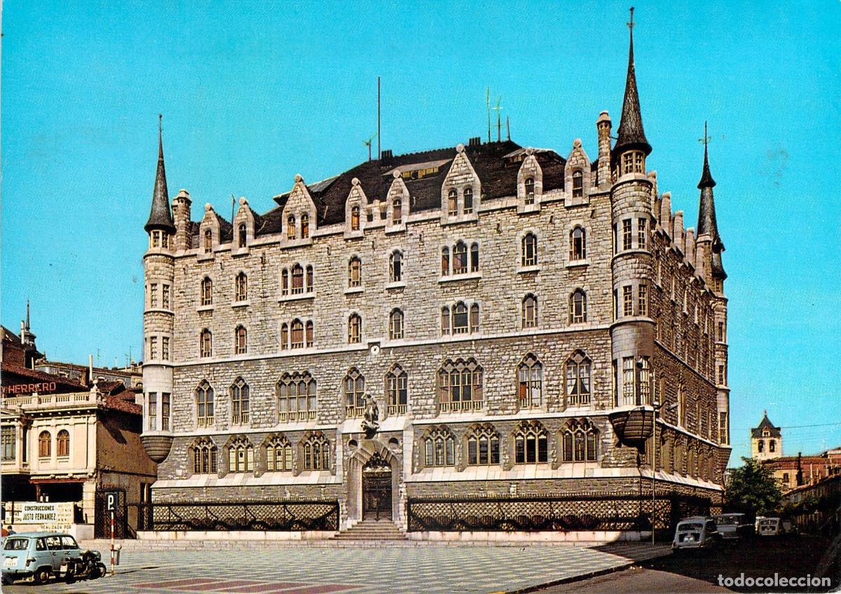 Postales: Postal de la Casa Botines de Gaud&iacute; en Le&oacute;n