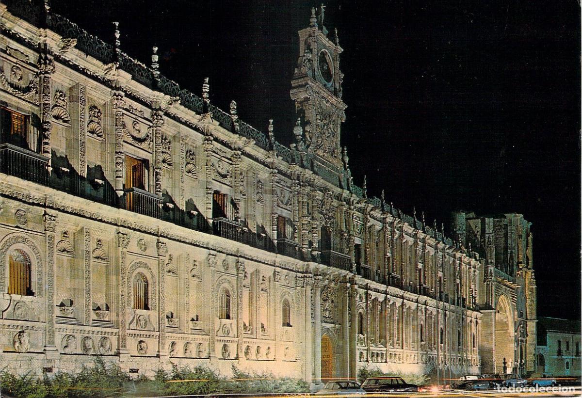 Postales: Postal de la Fachada Principal del Convento de San Marcos en Leon