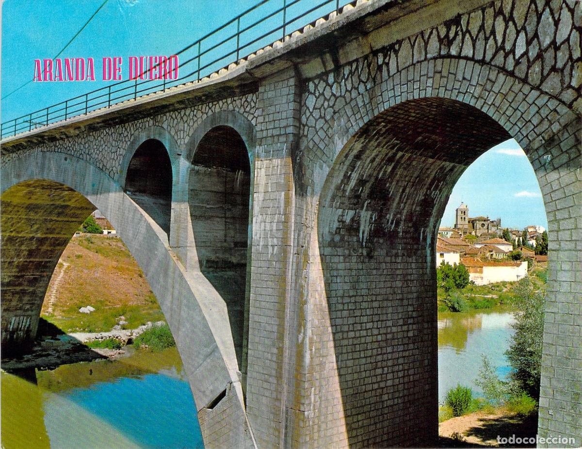 Postales: Postal de Aranda de Duero, Puente sobre el r&iacute;o Duero