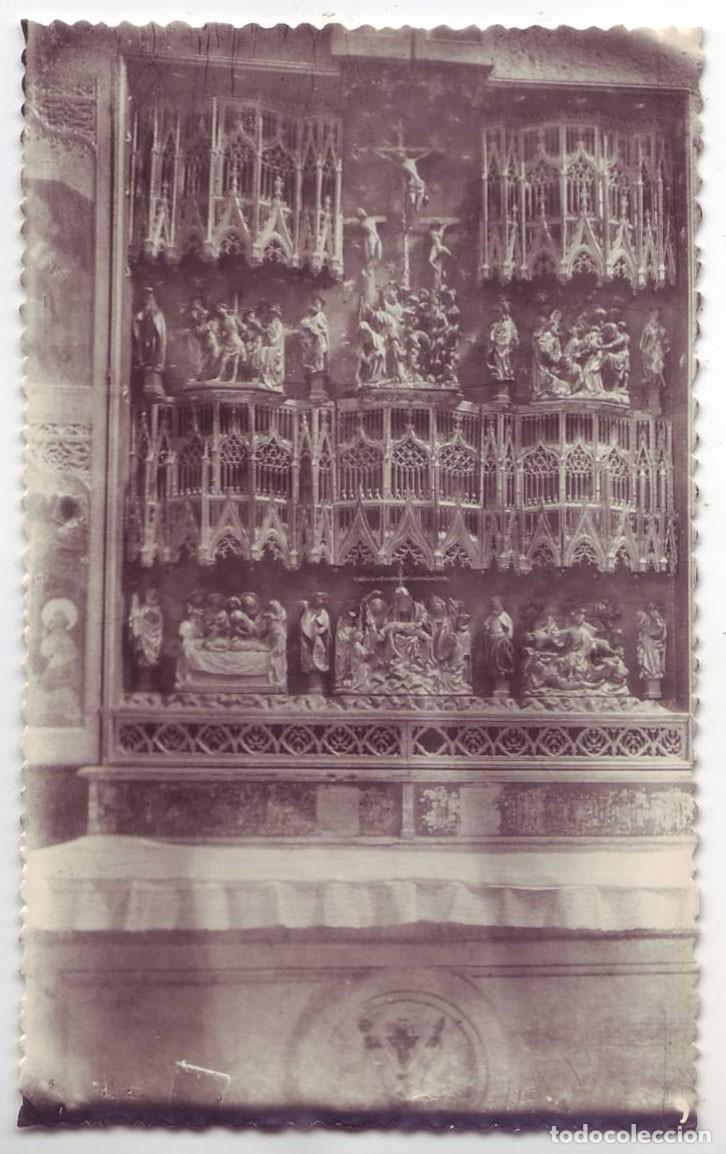 Postales: Tordesillas (Valladolid): Real Monasterio de Santa Clara. Retablo. Ed. Grecor. No circulada(A&ntilde;os 50)