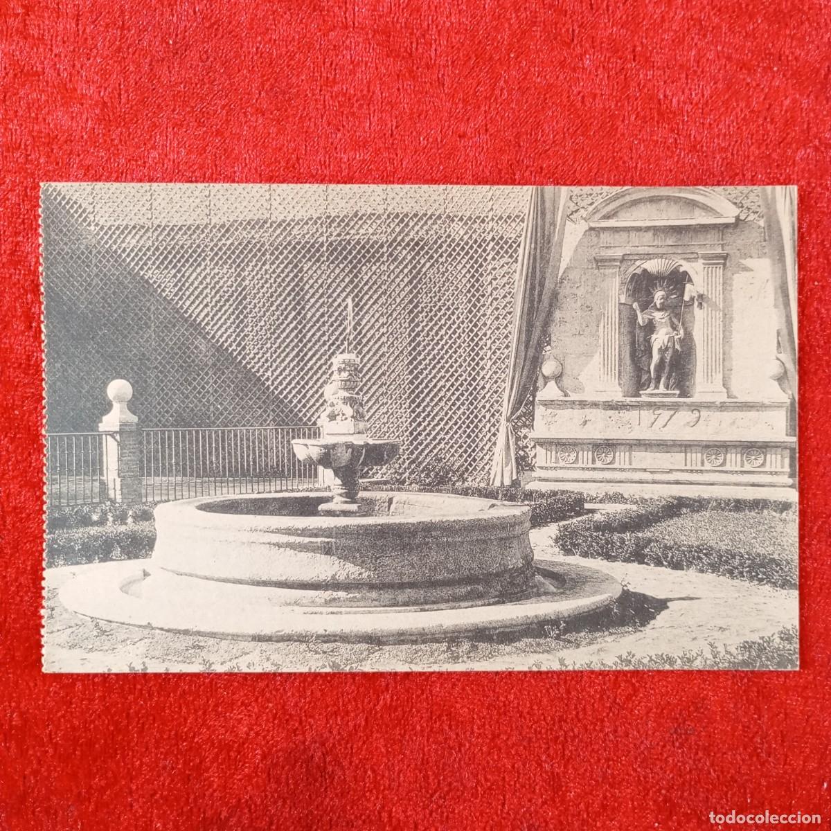 Postales: POSTAL - CASA DE CERVANTES - VALLADOLID - 1 - JARDIN CON MONUMENTO CONMEMORATIVO - RAR&Iacute;SIMA / 2332