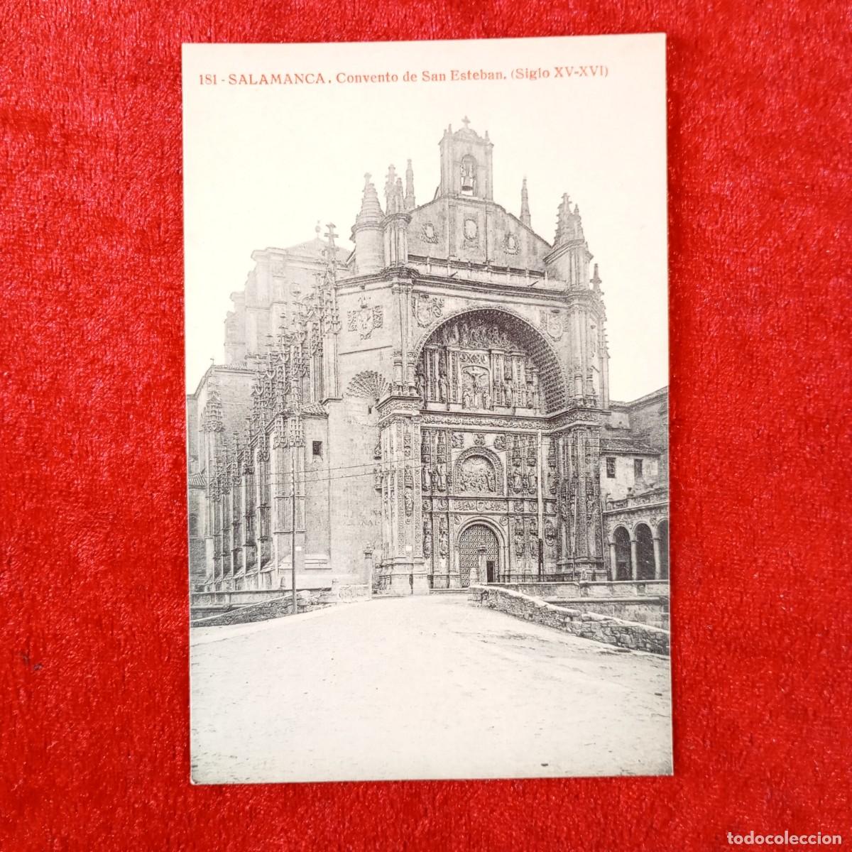 Postales: POSTAL - SALAMANCA - CONVENTO DE SAN ESTEBAN - SIGLO XV-XVI - RAR&Iacute;SIMA / 2347