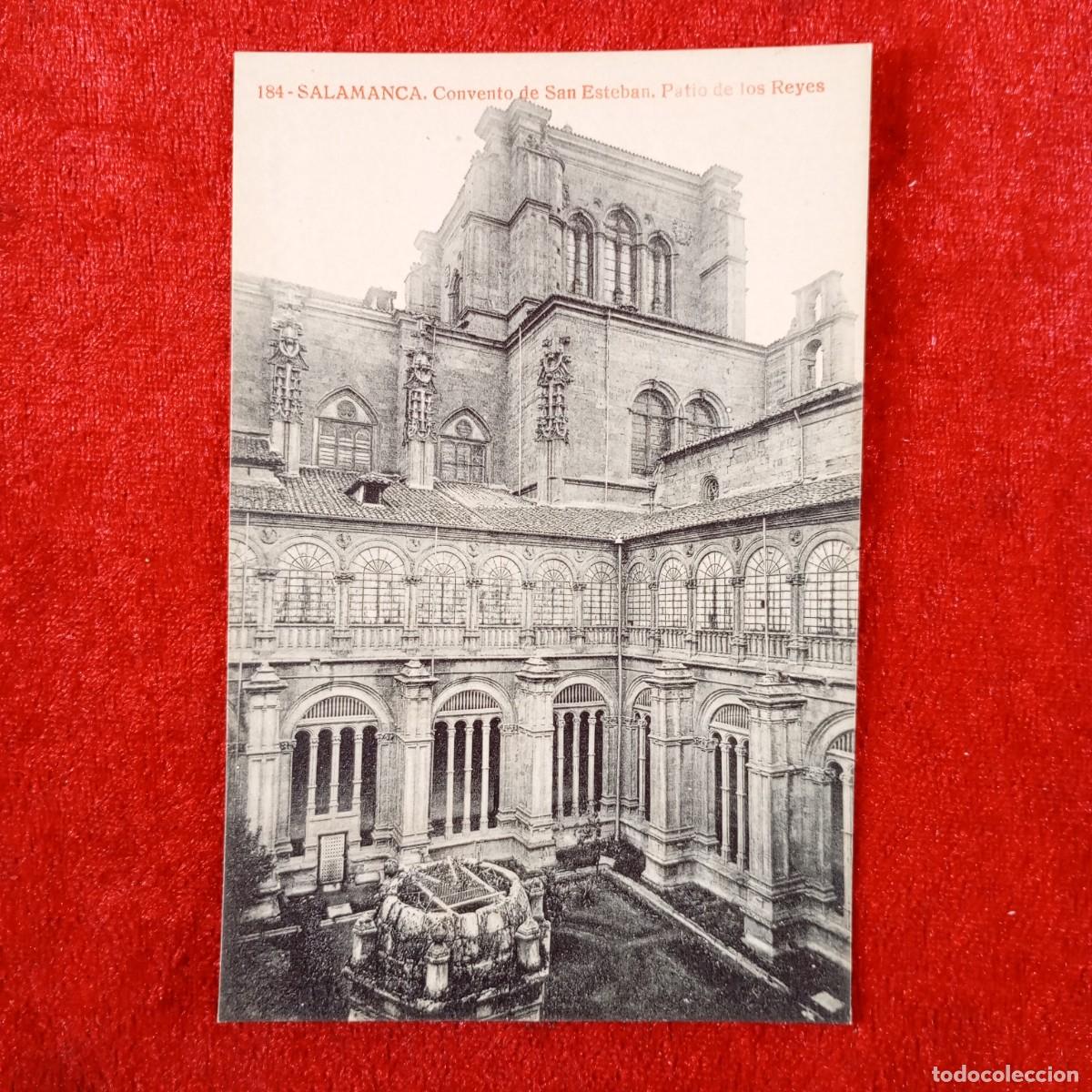 Postales: POSTAL - SALAMANCA - CONVENTO DE SAN ESTEBAN - PATIO DE LOS REYES - 184 - RAR&Iacute;SIMA / 2387
