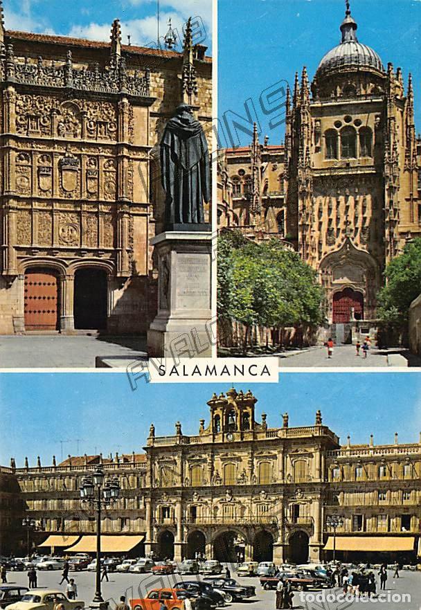 Postales: Bellezas de la ciudad de Salamanca - Sin Circular - A&ntilde;os 60 - Con coches de la &eacute;poca