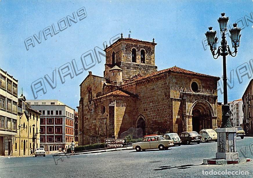 Postales: Iglesia de San Juan de Rabanera (Soria) - Sin Circular - A&ntilde;os 60 - Con coches de la &eacute;poca