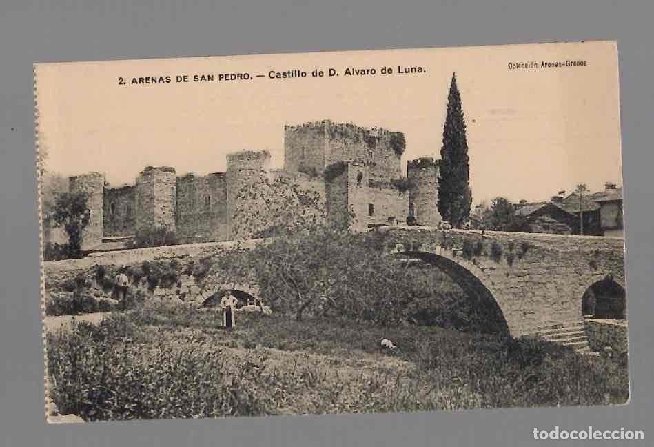 Postales: TARJETA POSTAL AVILA ARENAS DE SAN PEDRO CASTILLO DE D. ALVARO DE LUNA N&ordm; 2.