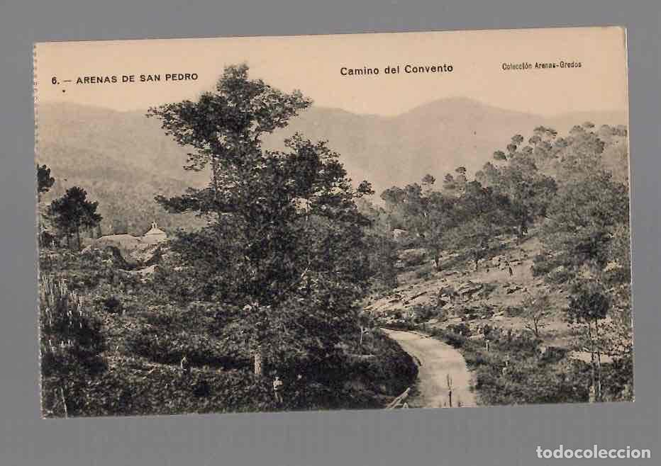 Postales: TARJETA POSTAL AVILA ARENAS DE SAN PEDRO CAMINO DEL CONVENTO. N&ordm; 6