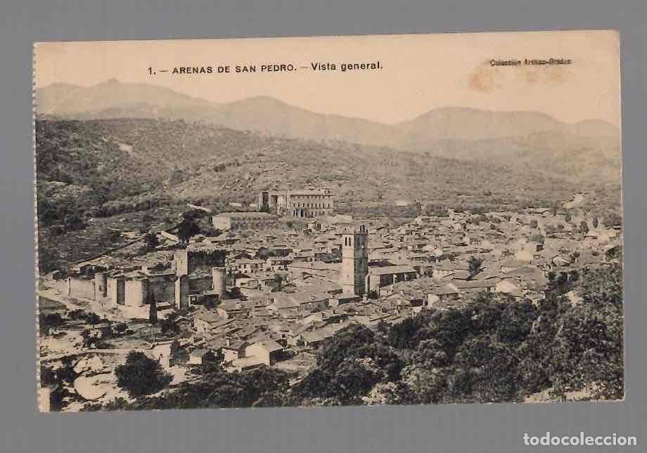 Postales: TARJETA POSTAL AVILA ARENAS DE SAN PEDRO VISTA GENERAL. N&ordm; 1 COLECCION ARENAS-GREDOS
