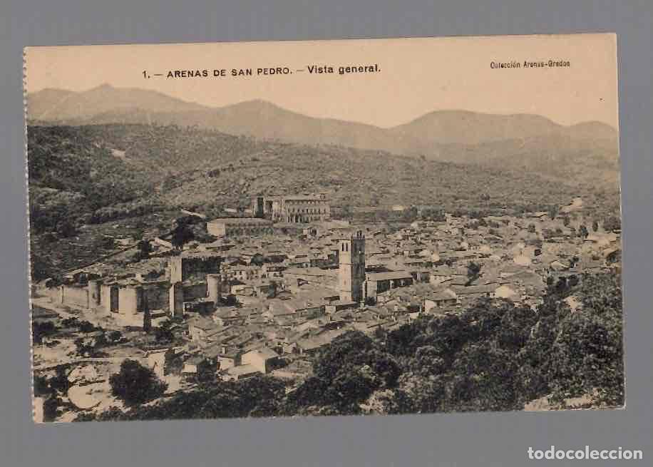 Postales: TARJETA POSTAL AVILA ARENAS DE SAN PEDRO VISTA GENERAL. N&ordm; 1 COLECCION ARENAS-GREDOS