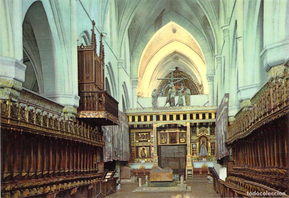 Postales: Postal de la Nave Central y Coro del Monasterio de las Huelgas, Burgos