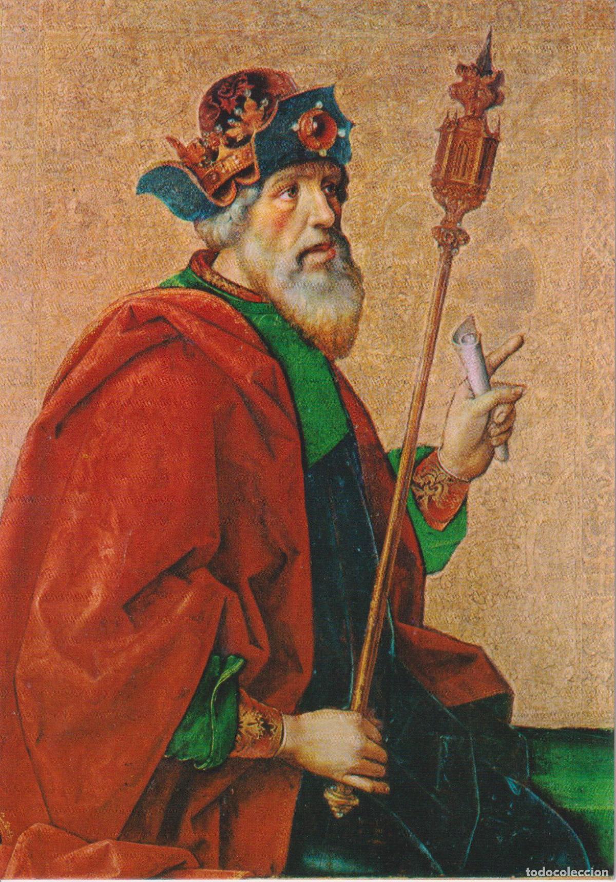 Postales: PAREDES NAVA (PALENCIA) MUSEO, EL REY ESDRAS, PEDRO BERRUGUETE - N&ordm;1 - S/C