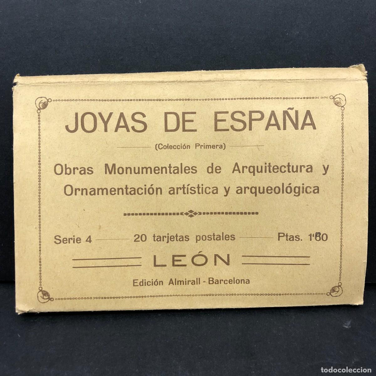 Postales: JOYAS DE ESPA&Ntilde;A - LE&Oacute;N - 20 TARJETAS POSTALES - EDICI&Oacute;N ALMIRALL / 3299